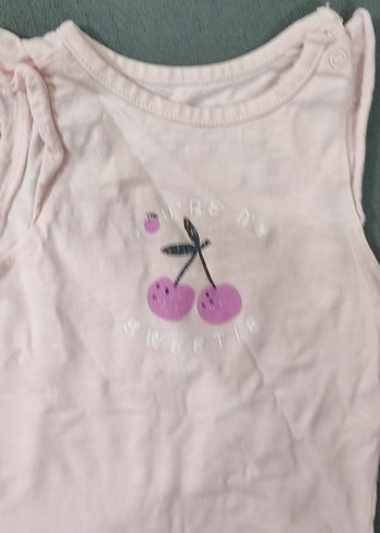 Pembe Baskılı Bebek Kız Tulum - Görsel 3