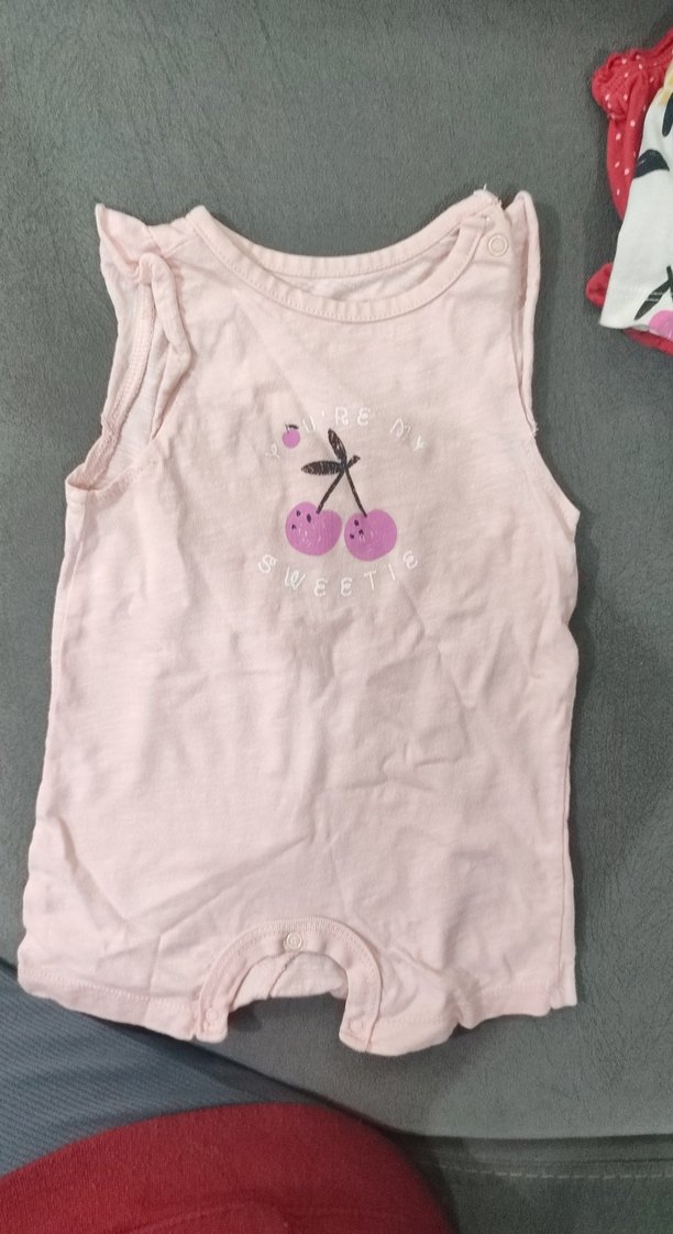 Pembe Baskılı Bebek Kız Tulum - Görsel 2