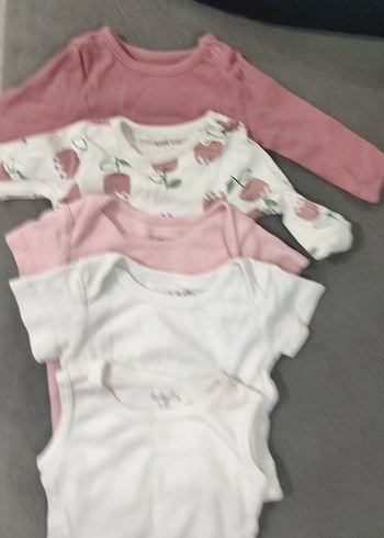 Uzun Kollu Bebek Body Seti - Pastel Renkler - Görsel 5