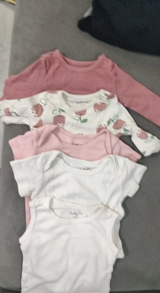 Uzun Kollu Bebek Body Seti - Pastel Renkler - Görsel 4