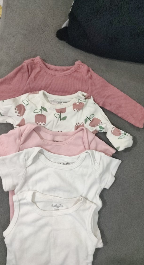 Uzun Kollu Bebek Body Seti - Pastel Renkler - Görsel 2