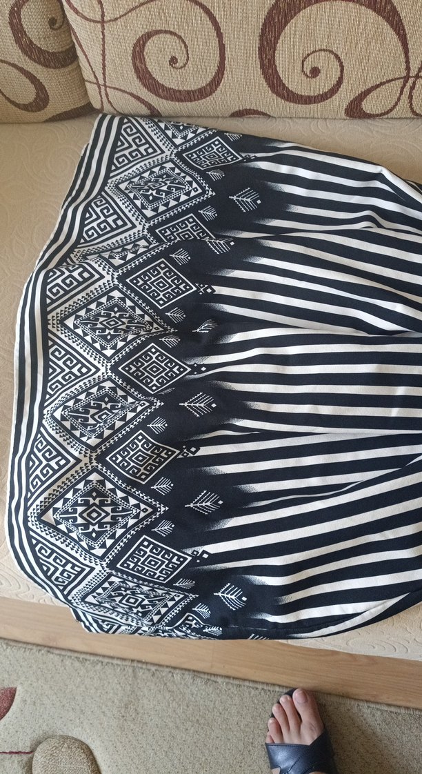 Bohem Desenli Uzun Askılı Kadın Elbise - Görsel 3