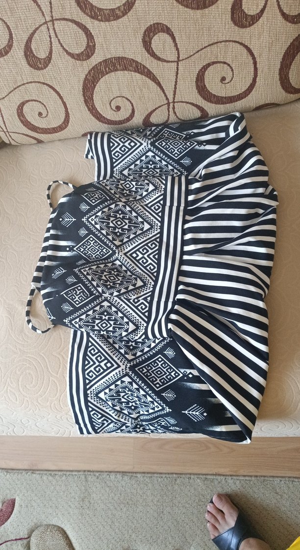 Bohem Desenli Uzun Askılı Kadın Elbise - Görsel 4