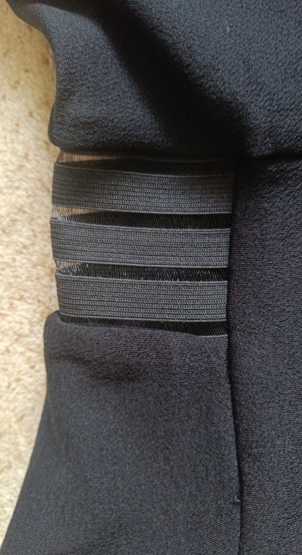 Siyah Midi Straplez Kadın Mezuniyet Elbisesi - Görsel 5