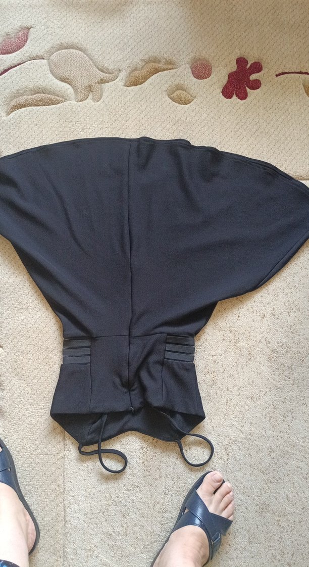 Siyah Midi Straplez Kadın Mezuniyet Elbisesi - Görsel 3