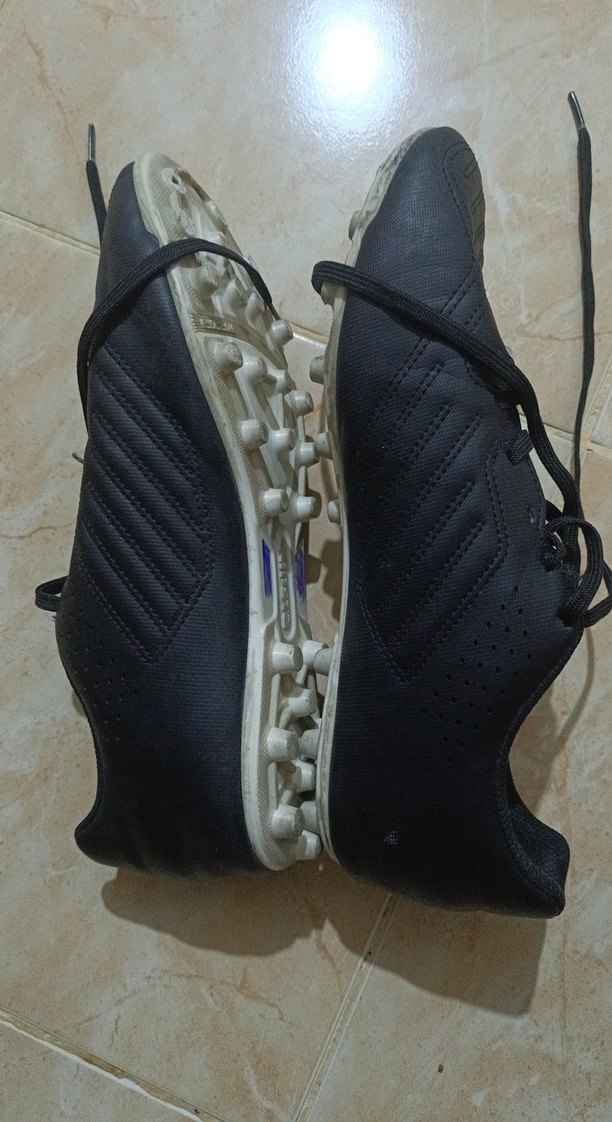 Erkek Siyah Zebra Desenli Bağcıklı Futbol Ayakkabısı - Görsel 2