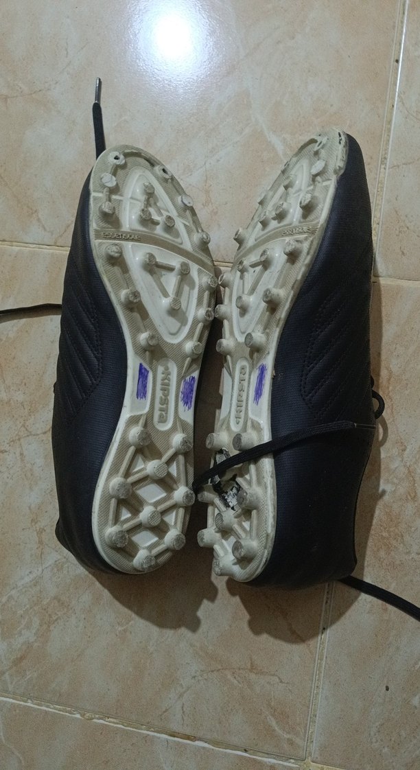 Erkek Siyah Zebra Desenli Bağcıklı Futbol Ayakkabısı - Görsel 3