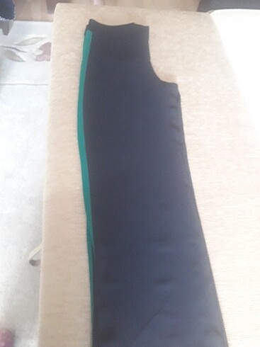 Siyah renk dökümlü kumaş bayan pantolon - Görsel 7