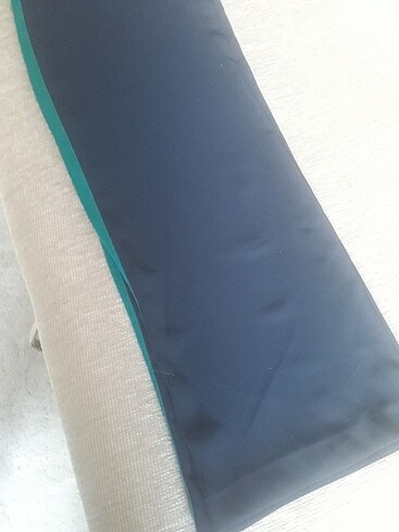 Siyah renk dökümlü kumaş bayan pantolon - Görsel 9