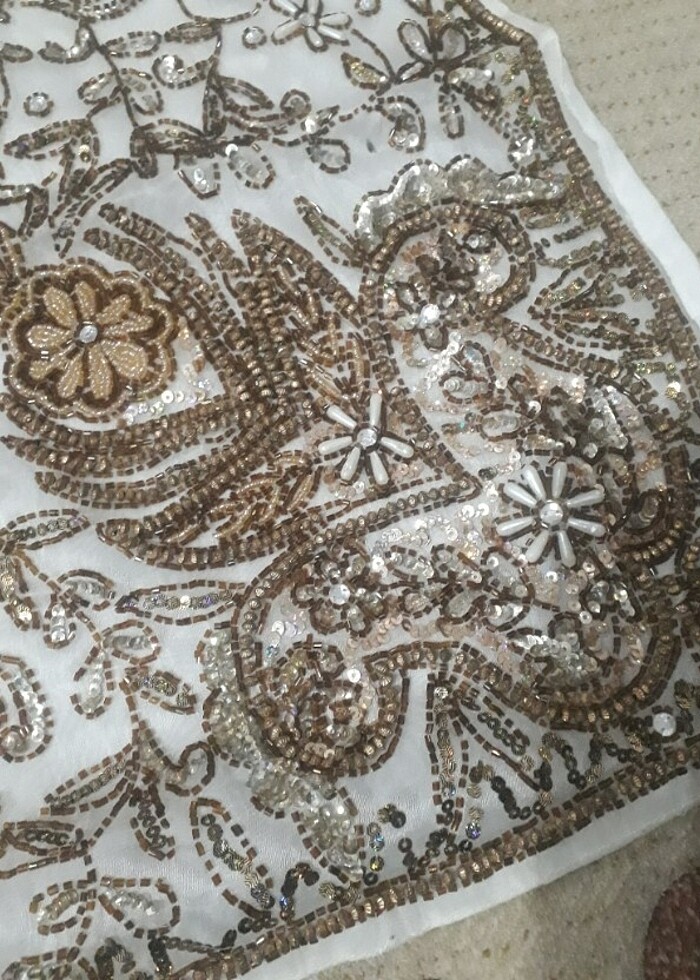 Boncuk işlemeli salon takımı - Görsel 3