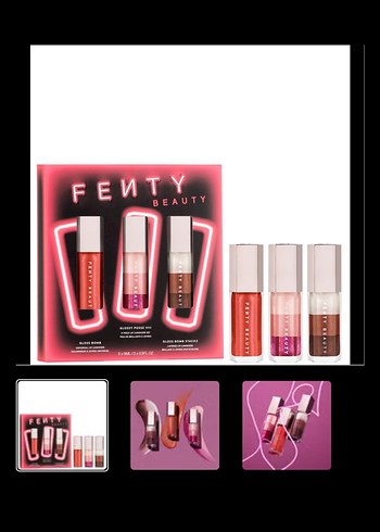 Fenty Beauty glossy posse viii Lip Gloss Seti