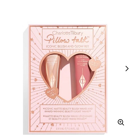 Charlotte tilbury pillow talk iconic blush glow kit set
