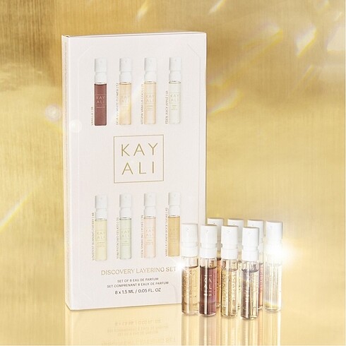 Huda Beauty Kayali layering discovery sample set