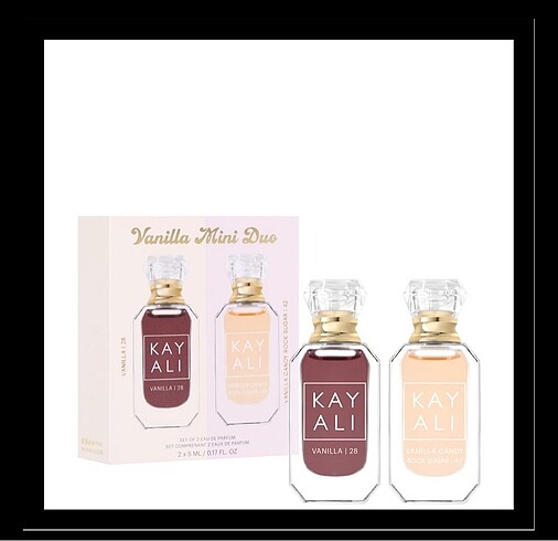 Kayali vanilla 28 vanilla candy rock sugar mini duo set