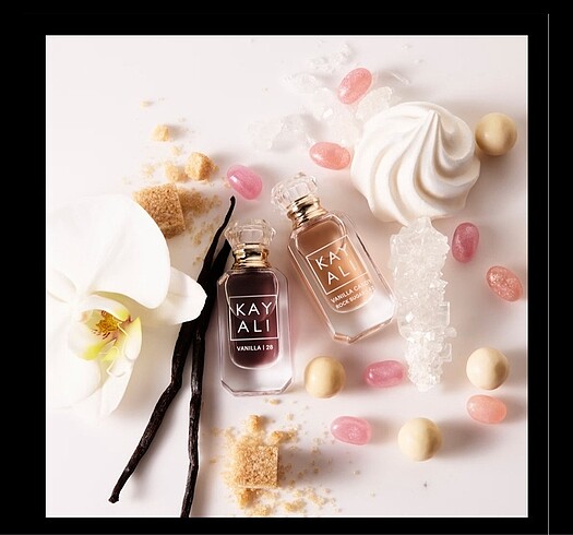 Huda Beauty Kayali vanilla 28 vanilla candy rock sugar mini duo set