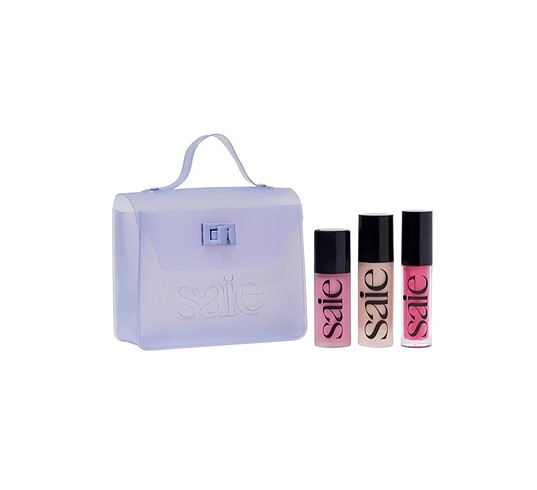 Saie set glowy gel roseglow dew blush baby glossybounce play