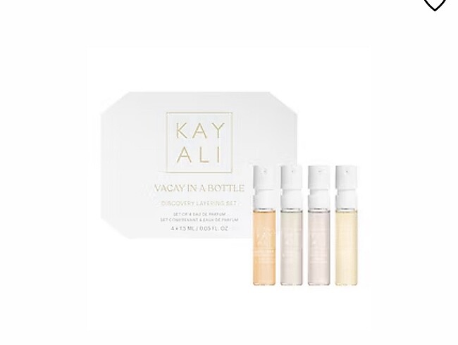 Kayali vacay in a bottle sample set Capri in a Bottle Lemon Suga