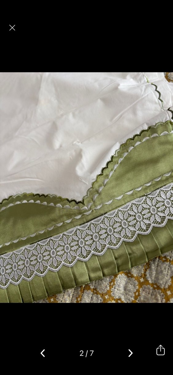 Nakışlı Beyaz Nevresim ve Çarşaf Seti - Görsel 2