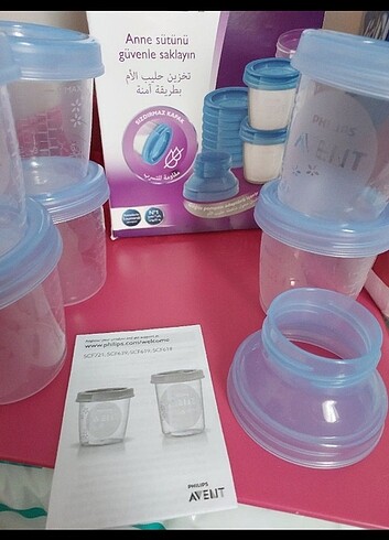 Philips avent süt ve mama saklama kapları