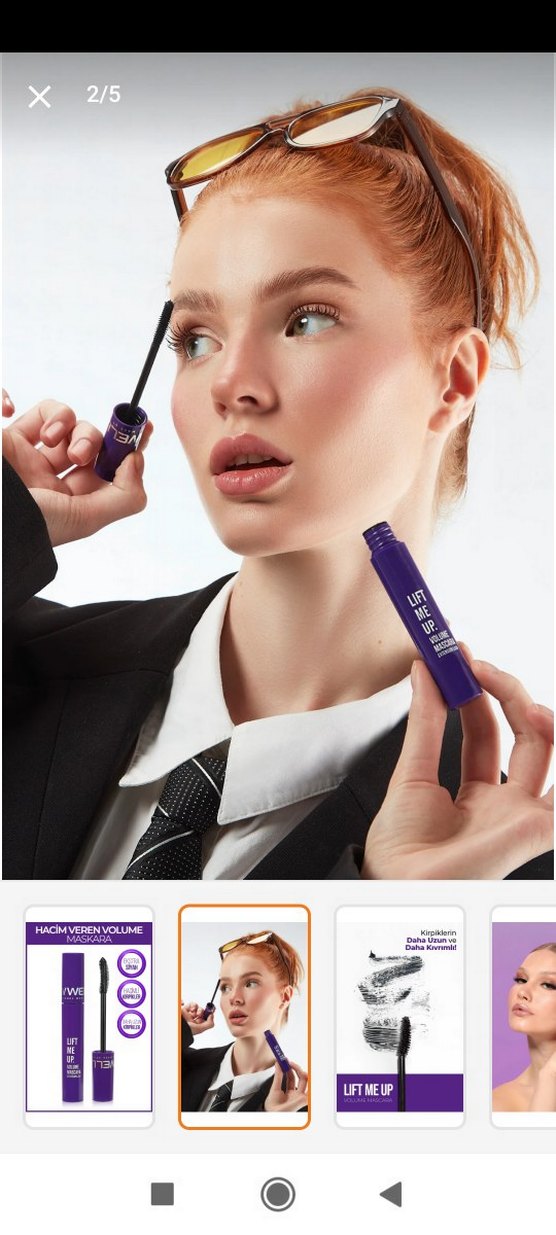 New Well Lift Me Up Hacim Maskarası 8 ml Mor - Görsel 5