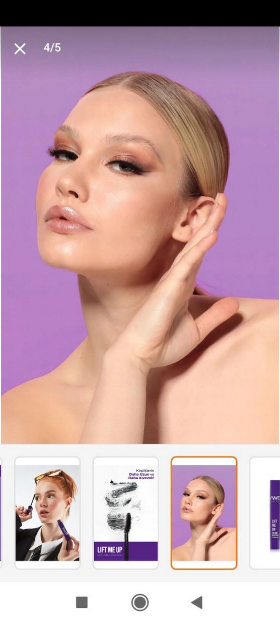 New Well Lift Me Up Hacim Maskarası 8 ml Mor - Görsel 3