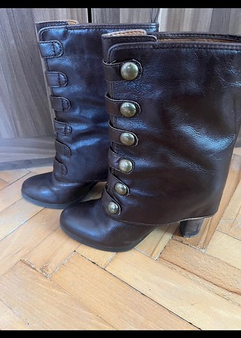 37 Beden kahverengi Renk Ninewest Topuklu Kadın Bot