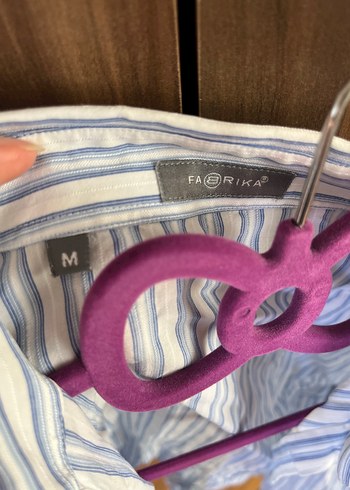m Beden Fabrika marka Pamuklu Uzun Kollu Gömlek