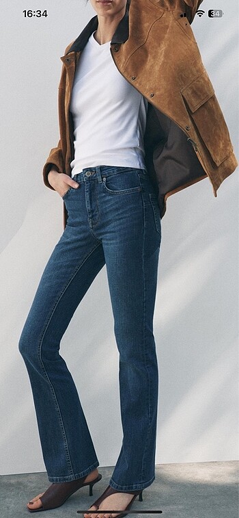 Zara orta bel jean