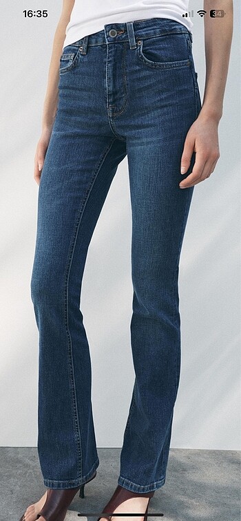 Zara Zara orta bel jean