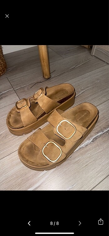 Bershka platform sandalet terlik