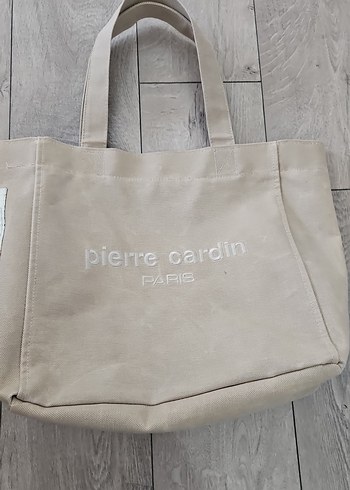 Bej Pierre Cardin Kadın Kanvas Çanta