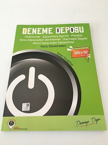 DENEME DEPOSU Polinom,Çarpanlara ayırma,parabol,denklem DENEMESİ