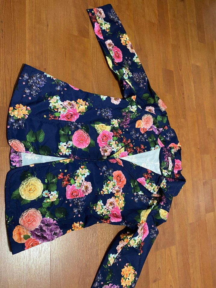 Çiçek Desenli Kadın Blazer Ceket - Görsel 4