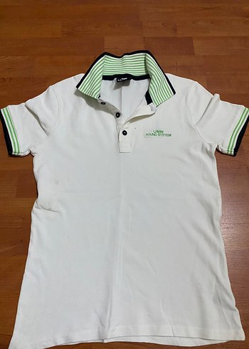 Beyaz Düğmeli Pamuklu Erkek Polo Tişört - Görsel 3