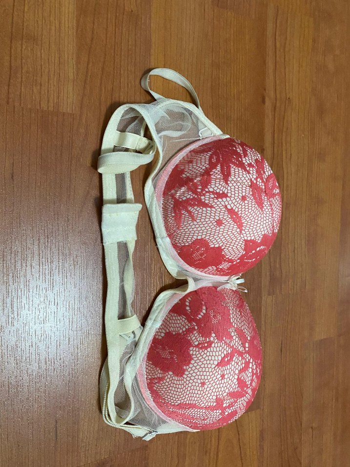 Nakışlı Kırmızı Vintage Bohem Sütyen - Görsel 2