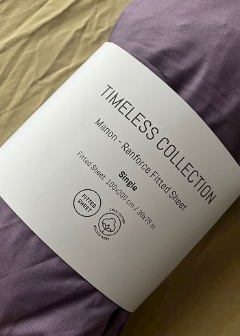 Mor tek kişilik lastikli çarşaf - Görsel 2