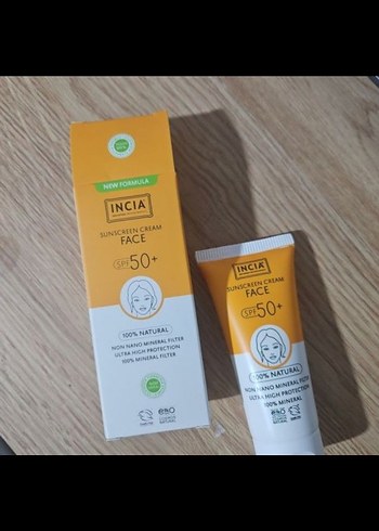 INCIA SPF50+ Yüz Güneş Kremi 100% Doğal - Görsel 2