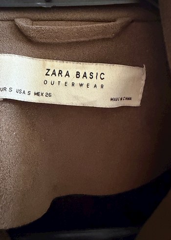 ZARA Süet Kadın Deri Ceket - Görsel 3