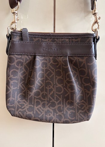 CALVIN KLEIN Kahverengi Deri Kadın Çapraz Çanta - Görsel 2
