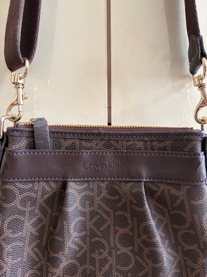 CALVIN KLEIN Kahverengi Deri Kadın Çapraz Çanta - Görsel 3