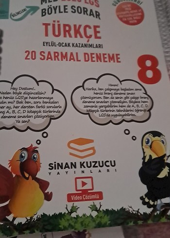  Sinan Kuzucu MEB 2025 LGS 20 Sarmal Deneme Kitapları