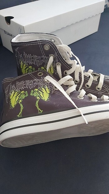 Köstebek Gothic Butterfly Baskili Kanvas - Görsel 8