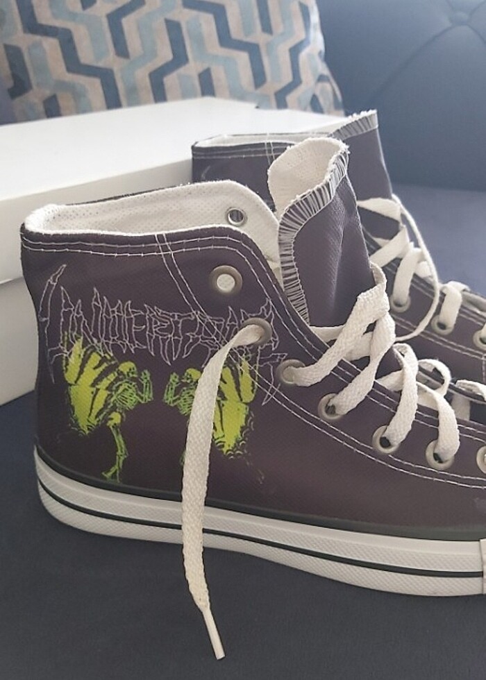 Köstebek Gothic Butterfly Baskili Kanvas - Görsel 2