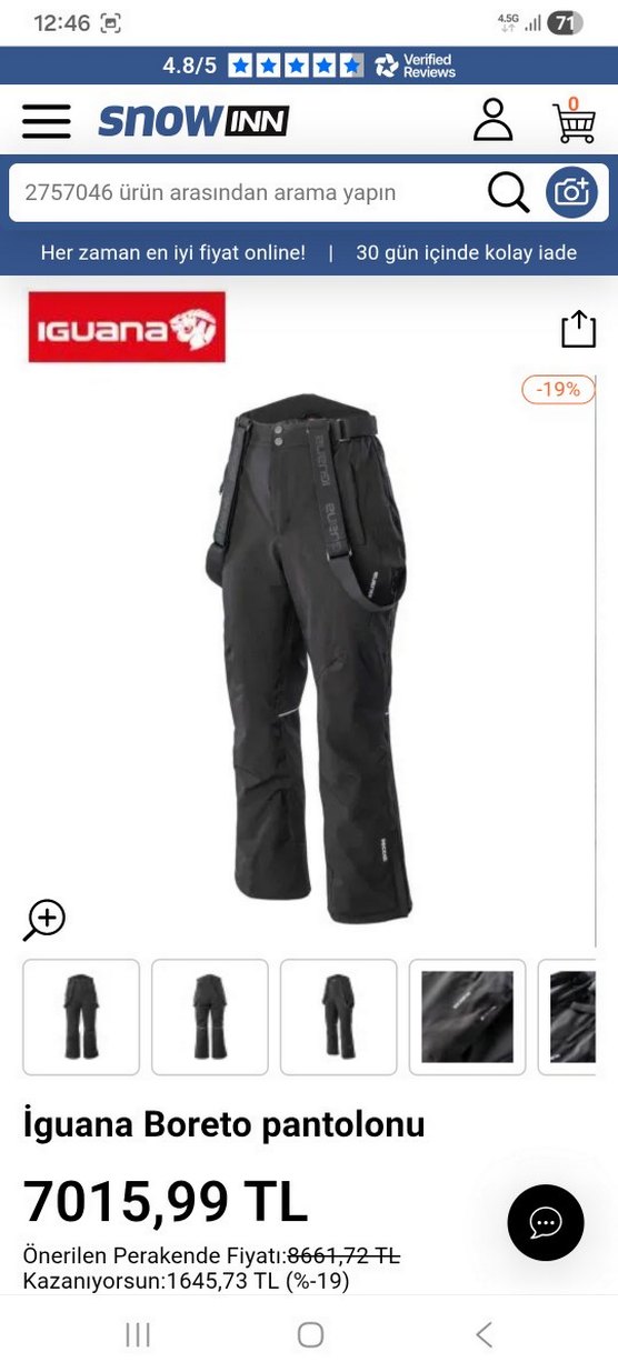 Siyah Kayak Pantolonu - Görsel 2