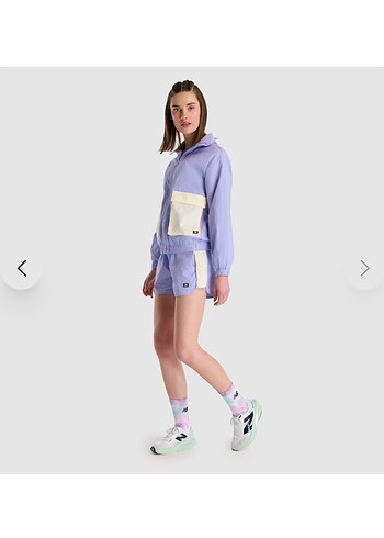 Kadın Mor Kapüşonlu ince ceket,mont - Görsel 7