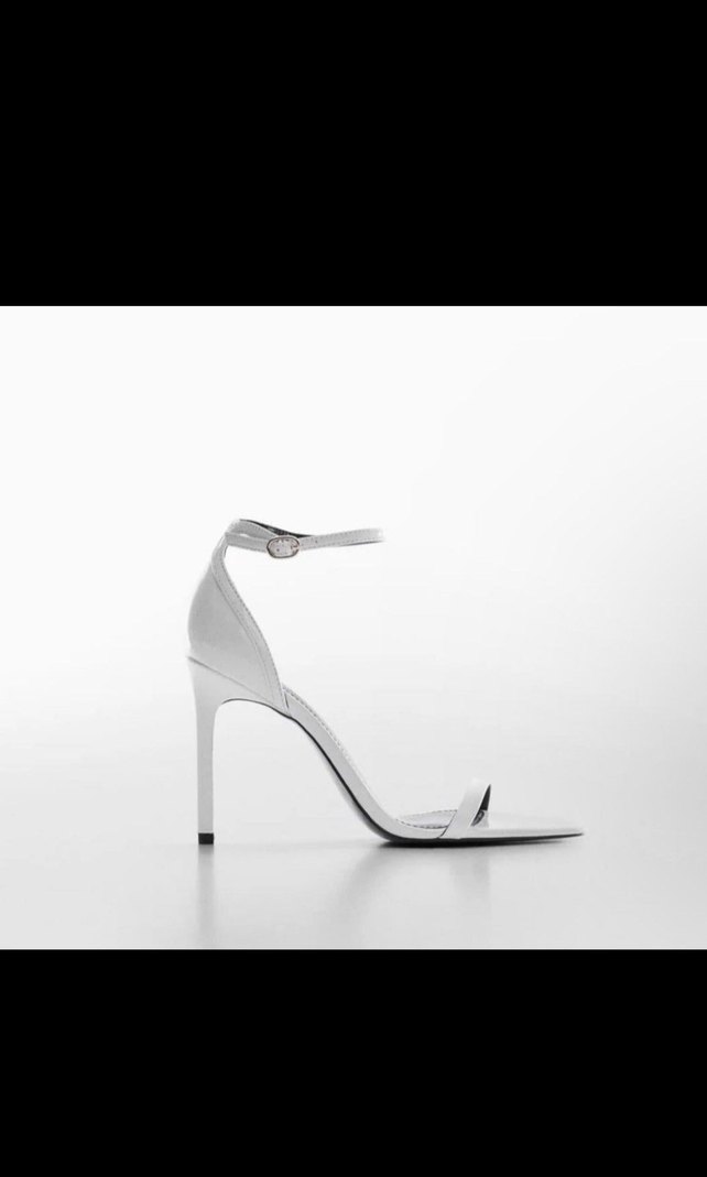 Beyaz Klasik İnce Topuklu Kadın Sandalet - Görsel 2