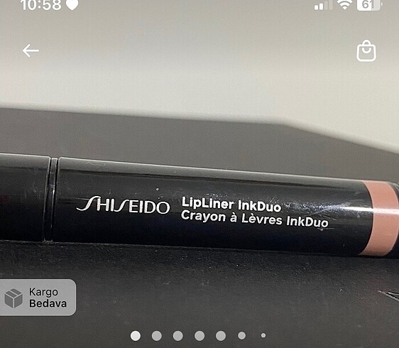 Shieido lipstick ve concealer