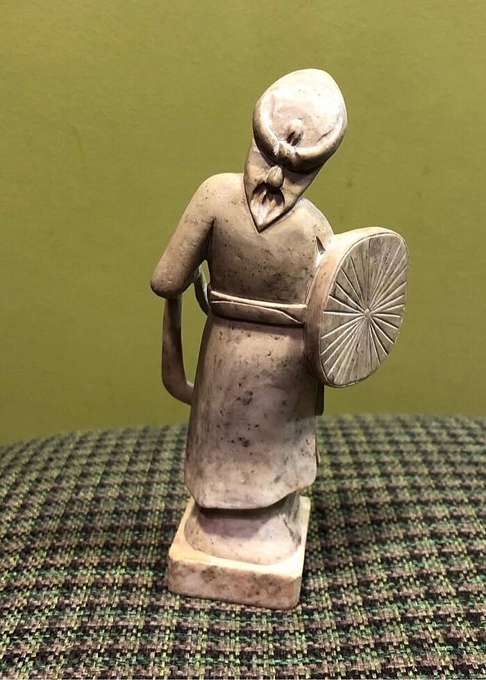 Mermer El Yapımı Savaşçı Kadın Biblo - Görsel 3