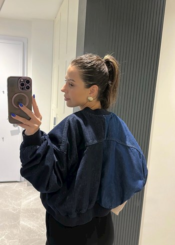 Bomber Denim Ceket - Görsel 2