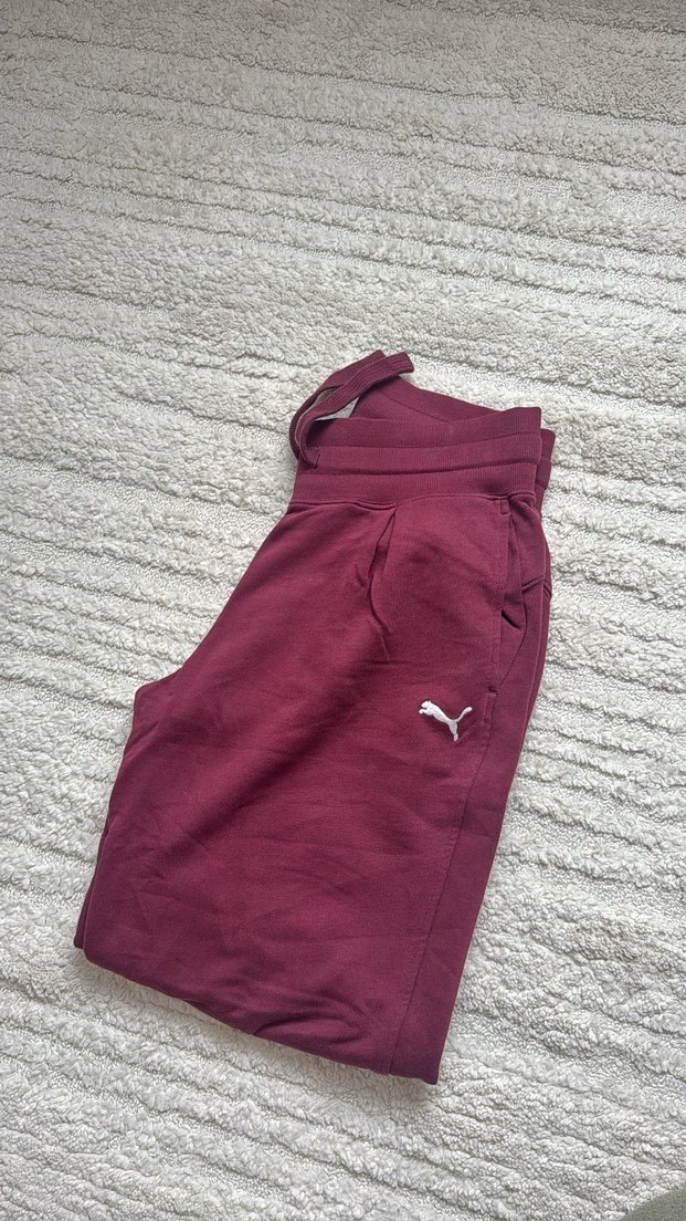 Puma Kadın Bordo Yüksel Bel Eşofman Altı - Görsel 3